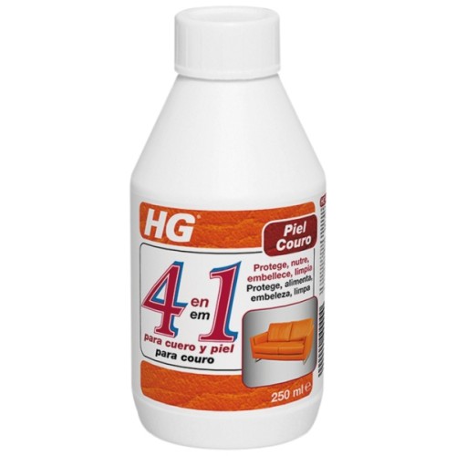 HG LIMPIADOR PIEL/CUERO 4 EN 1 250 ML CREMAS CALZADO